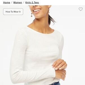 J. CREW FACTORY Long Sleeved Artist Tee